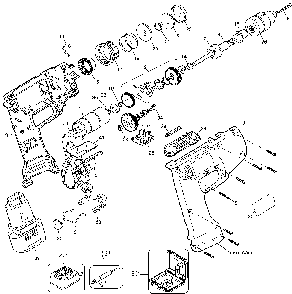 Exploded Diagram A Diagram and Parts List for 2765K-14 Type 2 Black and Decker Cordless Drill